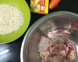 Gambar langkah 1 resipi Bubur Nasi.
