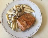 Lazac🐟 & penne á la crème fraîche recept fázis 5 fotója