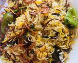 A picture of step 8 of Qeema lobiya pulao.