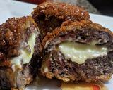 Foto del paso 5 de la receta: AROS De Cebolla,🌰🐏 rellenos con Carne de Cordero...!