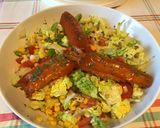 Une image de l'étape 8 de Salade composée sucrine maïs tomates et harengs.