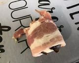 Une image de l'étape 7 de Figues au chèvre, miel et lard fumé.