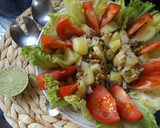 Foto del paso 2 de la receta: Ensalada exprés de patatas con caballa