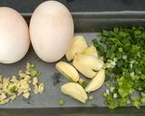Hình bước làm 1 của món Cơm chiên trứng