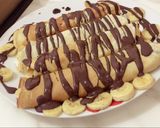 صورة لخطوة 5 من وصفة بان كيك 🥞 بالموز والقشطة 🧡