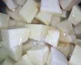 A picture of step 1 of Yam balls.