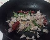 A picture of step 3 of Vazhaithandu poriyal(banana stem).