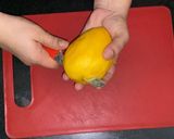 A picture of step 8 of Rose Mango Cake.