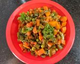 A picture of step 3 of French beans curry.
