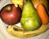 A picture of step 1 of Multi fruits drink.