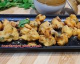 A picture of step 3 of Cauliflower pakoda.
