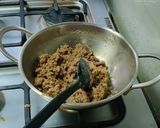 A picture of step 3 of Singhara burfi.