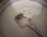 A picture of step 3 of Gobindobhog rice kheer.