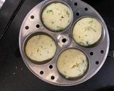 A picture of step 4 of Rava idli.