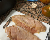 Foto del paso 1 de la receta: Pechugas hasselback en freidora de aire - Receta de batch cooking