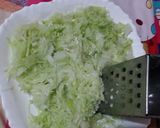 A picture of step 3 of Lauki ki barfi.