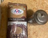 A picture of step 1 of South indian A2B filter coffee.