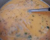 A picture of step 2 of Gujarati Boondi Kadhi.