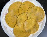 A picture of step 2 of Soya flour Masala Poori With Aamras & Pickle.