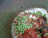 A picture of step 4 of Soya chunk and Pea Pulav.