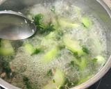 Hình bước làm 3 của món Canh mồng tơi, mướp nấu lạc