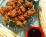 A picture of step 7 of Corn fritters Bhutte ke pakode.