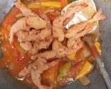 Foto langkah ke 9 dari resep Udang Crispy Asam Manis (Sedikit Pedas).