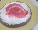 A picture of step 3 of Strawberry pancake tower.
