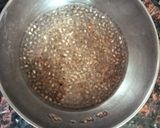 A picture of step 2 of Mango and Gond Katira or Badam pisin Dessert.