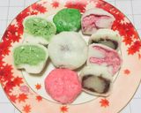 Foto del paso 6 de la receta: Japanese 🎌Mochi Relleno con Helados de Matcha, Frambuesas, Anko (frijol dulce) !