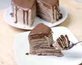 Foto langkah ke 7 dari resep Mille Crepes Coklat.