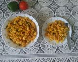 A picture of step 7 of Macaroani pulao with leftover boiled rice.