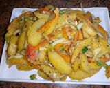 A picture of step 3 of Sultan chips.