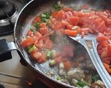 A picture of step 4 of Khandeshi spicy green brinjal Bharta.