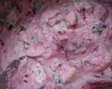 A picture of step 2 of Beetroot and Mushroom Aape.