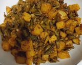 A picture of step 5 of Beans potato sabzi.