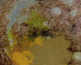 A picture of step 2 of Chana Sabzi.