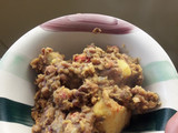Beans and sweet potato