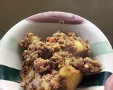 A picture of step 1 of Beans and sweet potato.