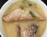 A picture of step 6 of Green onion soup with Mayo toast.
