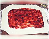 صورة لخطوة 3 من وصفة 🍓strawberry rolls🍓🍓لفائف الفروله 🍓