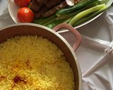 صورة لخطوة 3 من وصفة أرز مع الكباب