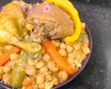 صورة لخطوة 5 من وصفة كسكس بالدجاج 🍗مرق احمر