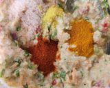 A picture of step 3 of Mix Veg Barley Flour Chilla.