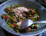 A picture of step 3 of Broad beans curry/chikkudukaya curry.