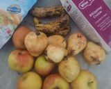 A picture of step 1 of Fruits & black chickpeas salad with creamy_mayo dressing.