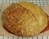 Foto langkah ke 25 dari resep Wijen Hitam Putih Pandan Sourdough Bread (Open Bake Method).