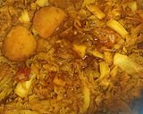 A picture of step 4 of Cabbage potato masala.
