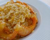 Foto del paso 8 de la receta Risotto de calabaza con colas de langostinos