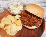 A picture of step 7 of American-Style Sloppy Joe Burger.